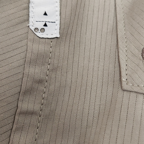 NWT Rocawear button down short sleeve grey With Pinstripes shirt 2 pockets 3XL - Picture 8 of 16